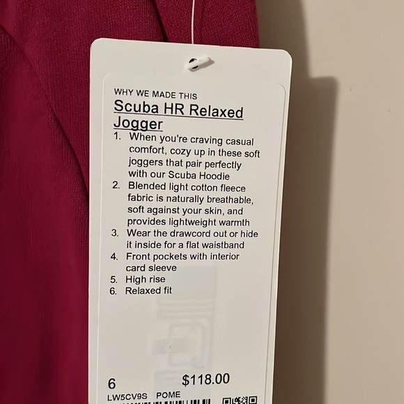 Scuba HR relaxed joggers - Picture 3 of 3